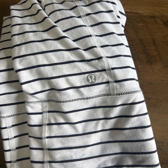 lululemon athletica Striped White and Navy Sweater - Picture 4 of 5